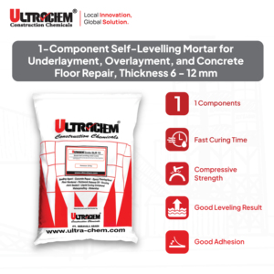 Mortero autonivelante de un componente Crete SLM 12 para reparación de pisos de concreto. 6-12 mm de grosor. - Product Image 2