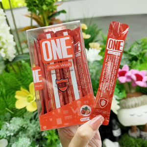 ONE Bandes <span class=keywords><strong>de</strong></span> <span class=keywords><strong>bain</strong></span> <span class=keywords><strong>de</strong></span> <span class=keywords><strong>bouche</strong></span> hypoallergéniques pour le soulagement <span class=keywords><strong>de</strong></span> l'<span class=keywords><strong>halitose</strong></span>, saveurs tropicales assorties, sachet individuel, pour voyage et usage portable - Product Image 1
