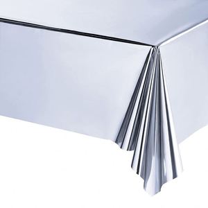 Juego de Vajilla Desechable Plateada para Fiestas, Platos, Servilletas y Vasos de Papel para Decoración de Cumpleaños - Product Image 3