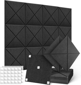 Nouveau panneau insonorisant carré en polyester 100% fibre insonorisante décorative et fonctionnelle améliore la qualité du son - Product Image 5