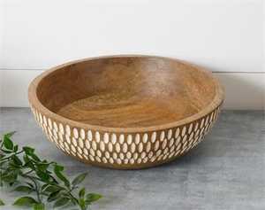 Ensaladera ecológica de diseño moderno altamente duradero, cuencos de bambú de madera tejida para el hogar, cuchara para regalos de negocios - Product Image 2