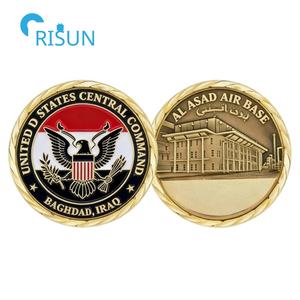 Moneda Conmemorativa Personalizada de la Bandera de Irak, Mapa de la Base Aérea, Recuerdos de las Fuerzas, Medallón de Veterano, Moneda de Desafío Personalizada de Irak - Product Image 5
