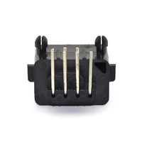 Remplacement 180 degrés 90 degrés 7 P 7 broches connecteur femelle fente pour NES 7pin noir fente prises pièces de réparation