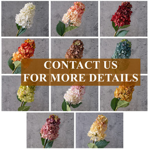 Fleurs artificielles faites à la main en <span class=keywords><strong>soie</strong></span>, hydrangeas coniques pour arrangements floraux, Halloween, mariage, fête, maison, cuisine, table - Product Image 6