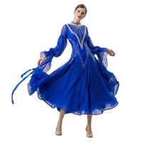 B-2298 personnalisé nouvelle robe de danse de salon standard international robes de danse de salon en soie perlée de haute qualité à vendre
