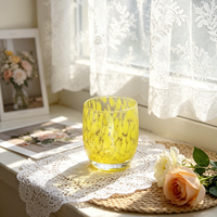Vente en gros usine – Nouveaux bougeoirs ronds en verre transparent gaufré de petite taille pour mariages, décoration intérieure et projets DIY