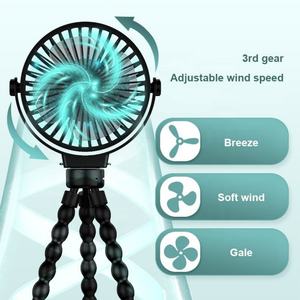 Ventilador Eléctrico Octopus Recargable, Portátil, de Viaje, Mini Ventilador para Bebés con Trípode Flexible, de Mano, Colgante, para Cochecito de Bebé - Product Image 5