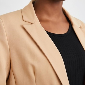 Trajes de mujer Top con frente abierto Frente de negocios Casual Bolsillo Traje DE TRABAJO Chaqueta Trajes de mujer Top - Product Image 3