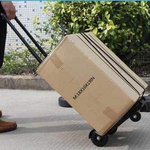 Carro de mano plegable ligero de 4 ruedas, carro de mano plegable, carro de compras móvil de utilidad portátil - Product Image 3