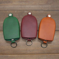 Porte-clés en cuir Poche Porte-clés En Cuir Personnalisé Porte-clés Étui Fait Main Organisateur Support En Cuir Chaîne Porte-clés