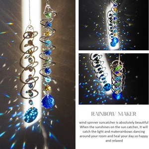 3D gió Spinner xoay xoắn ốc đuôi ổn định treo suncatcher vườn cửa sổ trang trí ngoài trời trang trí - Product Image 4