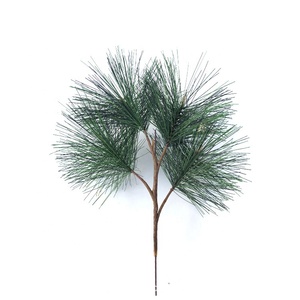 JCF389, venta al por mayor de alta calidad, 38cm de altura, árbol de pino, decoración de Navidad, tres hojas de pino - Product Image 4