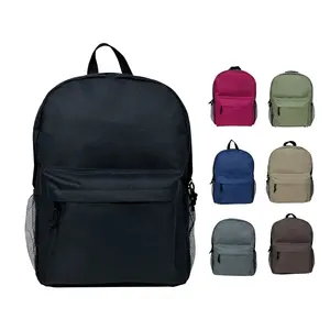 Venta al por mayor, gran oferta, logotipo personalizado, mochila informal de poliéster, mochila de viaje de uso diario