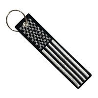 Kaychains en tissu tissé avec logo personnalisé bon marché porte-clés personnalisés porte-clés