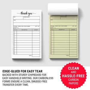 Carnets de factures autocopiantes NCR multi-parties de haute qualité avec logo personnalisé pour usine - Product Image 3