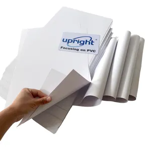 Fabricação ereta do pvc folha A4 A3 tamanho material Inkjet branco impressão pvc