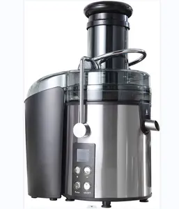 Profesyonel BPA içermeyen paslanmaz çelik elektrikli otomatik meyve santrifüj sıkacağı büyük besleme tüpü suyu sıkacağı 4 I