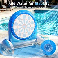 Jeu de fléchettes gonflable aquatique pour enfants, jouets de piscine, balles collantes, matériau PVC sûr, comprend 10 balles, pompe à air, pour les enfants de 3 à 12 ans, familial