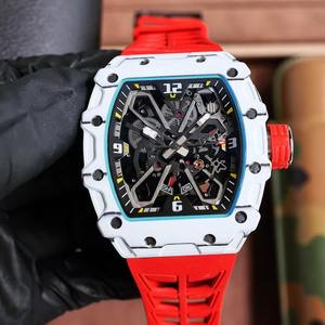 Hot-Selling NTPT Blue Carbon Fiber Luxury Design Hip-Hop Rock Singer Waterproof Luminous Men's Sports <b>Mechanical</b> <b>Watch</b> - Product Image 1