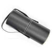 Boîte de rangement de luxe pour papeterie de bureau, fournitures de bureau multifonctionnelles, porte-stylo rond en cuir PU, conteneur à stylos détachable