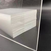 Plaque de guidage lumineux LED à points laser en PMMA, feuille acrylique haute transparence, Perspex, impression, découpe, polissage, personnalisable - Vente chaude