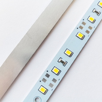 Bande lumineuse LED rigide 12V CC, 0,5m, 36 LED SMD 2835, non étanche