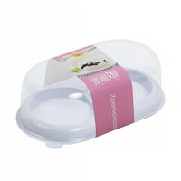 Boîte à gâteau et pâtisserie transparente YuXuan personnalisée en 2 parties avec couvercle transparent en plastique PET, matériaux recyclés, impression UV alimentaire, épaisseur 0,3 mm