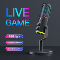 Microphone de studio à condensateur cardioïde 48 kHz/16 bits pour voix, compatible Mac et Windows, idéal pour YouTube, le gaming et le streaming en direct