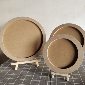 Wooden Round Photo <b>Frame</b> 15cm 20cm 25cm 30cm Tabletop Display Handmade Craft For Children DIY Decoration - Product Image 1