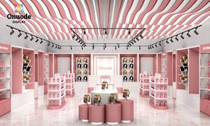 LED-Lit Makeup Kiosk for Skin <b>Care</b> & Beauty Products Display Shopping Mall Cosmetic Counter Display - Product Image 5