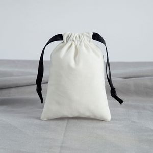 Factory Custom Cotton Muslin Dust Bag Jewelry Storage Gift Packaging Linen Cloth Cotton <b>Drawstring</b> Bag Pouch - Product Image 5