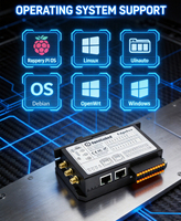 Controlador Lógico Programable (PLC) Industrial 4.0, Gateway IoT Edgebox-RPI Raspberry Pi CM5 con 6DI 6DO, Comunicación RJ45 RS485