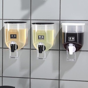 Distributeur d'huile et de vinaigre mural multifonction Maxfree en plastique PP écologique, type robinet, boîte à condiments, pot à huile de cuisine - Product Image 4