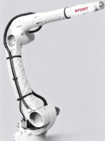 Bras robotique industriel EFORT ER35-2700 à 6 axes, 35 kg, portée de 2,7 m, pour le chargement de verre photovoltaïque, la palettisation, l'assemblage, l'automatisation, 1 kW