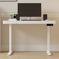 Bureau d'ordinateur électrique intelligent en métal à hauteur réglable pour e-sport, bureau, et apprentissage à domicile