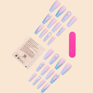 Juego <span class=keywords><strong>de</strong></span> 24 <span class=keywords><strong>Uñas</strong></span> Acrílicas <span class=keywords><strong>de</strong></span> Moda para Presionar, Diseño <span class=keywords><strong>de</strong></span> Cobertura Completa, <span class=keywords><strong>Precio</strong></span> <span class=keywords><strong>de</strong></span> Fábrica para <span class=keywords><strong>Uñas</strong></span> Artificiales - Product Image 6