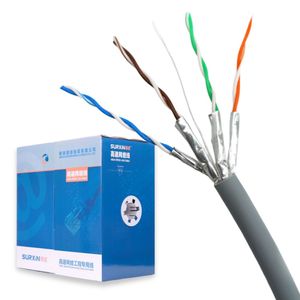 4 Pares <span class=keywords><strong>de</strong></span> <span class=keywords><strong>Cable</strong></span> Ethernet <span class=keywords><strong>de</strong></span> Red <span class=keywords><strong>de</strong></span> Alta Velocidad Cat 7, 305m 1000ft, con Cubierta <span class=keywords><strong>de</strong></span> PVC LSZH, U/<span class=keywords><strong>FTP</strong></span> <span class=keywords><strong>S</strong></span>/<span class=keywords><strong>FTP</strong></span> - Product Image 1