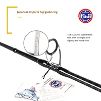 MAD MOUSE XT 2.88m 96H/96MH Leurre 20-120g PE 1-5 #   Canne à pêche Fuji Parts Cross Carbon Shore Jigging pour la pêche en eau salée, popping en mer, dure