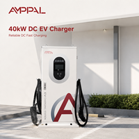 Estación de Carga Rápida para Vehículos Eléctricos AMMPAL de 30kw 40kW 380V con Interfaz CCS 2026, Nueva Estación de Carga Comercial de Corriente Continua Montada en el Suelo