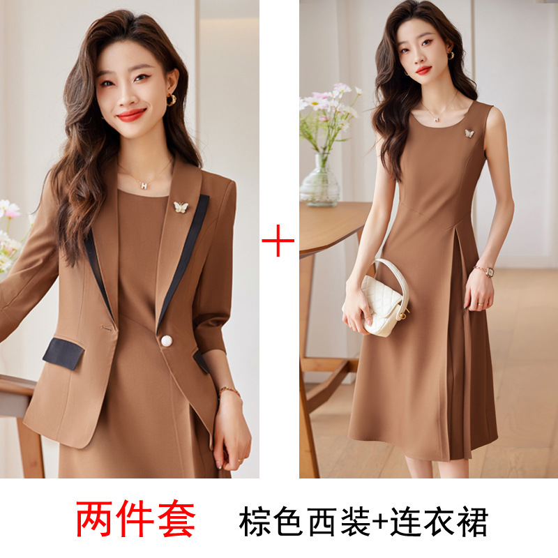 Brown suit 909 dress