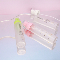 Emballage de parfum, flacon en plastique pour vaporisateur de 100 ml, flacon en plastique avec cylindre en PET