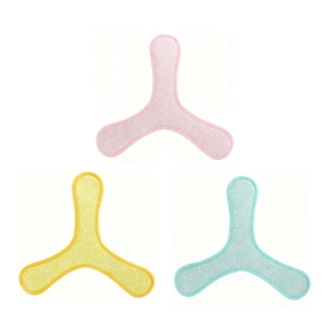 Disco Volador de Neopreno de 16 Pulgadas, Diseño de Trébol de Tres Hojas, <span class=keywords><strong>Boomerang</strong></span> para Juegos Familiares Interactivos al Aire Libre en el Césped - Product Image 1