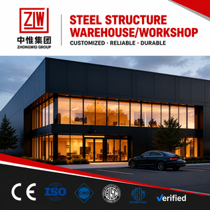 Entrepôt Préfabriqué Économique Zhongwei, Bâtiments d'Entrepôt et d'Usine Préfabriqués Faciles à Assembler - Product Image 1