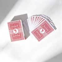 Cartes à jouer en PVC personnalisées, cartes à jouer imperméables, cartes à jouer en plastique artistique avec boîte