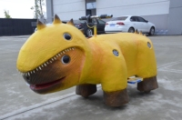 Trottinette télécommandée électrique animatronique dinosaure pour enfants, modèle à monnayeur pour parc d'attractions