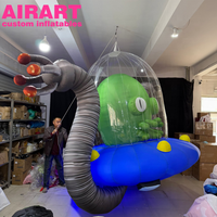 Modèle de pieuvre gonflable volantante personnalisé pour la décoration d'événements