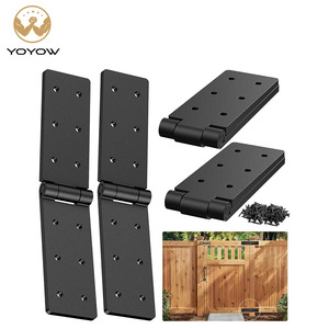 Bisagras Plegables de Doble Capa de Acero Sólido con Recubrimiento Electrolítico para Puertas y Cercas de Madera Contrachapada Resistente, Fácil Instalación - Product Image 1