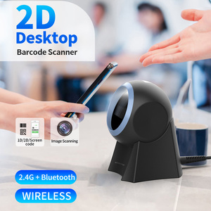 Gtcodestar 2D không dây <span class=keywords><strong>USB</strong></span> QR Mã máy tính để bàn Máy Quét Mã Vạch omni-directional ánh sáng laser siêu thị xách tay A4 đọc kho - Product Image 1