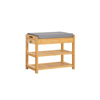 Banc de rangement double couche en bois personnalisable, banc de rangement pour chaussures, avec tiroirs, adapté aux foyers et aux bureaux intérieurs