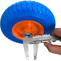 Croissant léger 8 pouces 2.50-4 capacité de charge élevée anti-crevaison résistant à l'usure sans plat PU FOAM chariots à outils pneus de roue de chariot